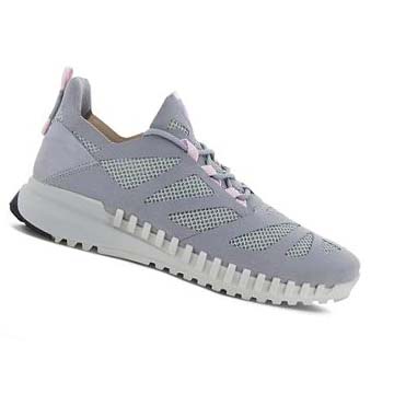 Women's Ecco Zipflex Low Tex Sneakers Silver / Grey | Canada 270EBC